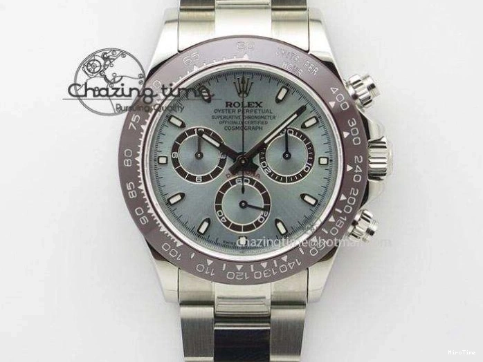 MiroTime 0316 SmartChoice Daytona 116519LN JH Best Edition Black Dial Crystal Markers On Rubber Strap A4130 (Free XS Rubber Strap) 3558